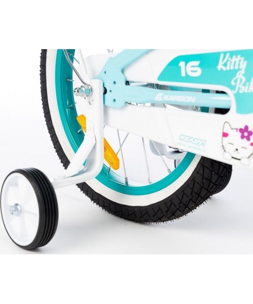 Jalgratas Karbon Kitty 16 turquoise-white