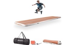 Täispuhutav võimlemismatt inSPORTline Airstunt 500 x 100 x 10 cm Mocha Mousse