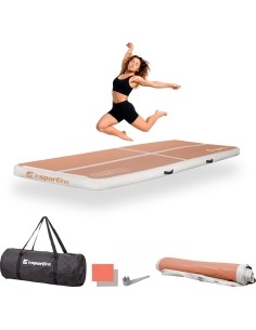 Inflatable Exercise Mat inSPORTline Airstunt 300 x 100 x 10 cm Mocha Mousse