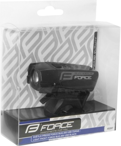 Front light FORCE BUG-400 USB (black)