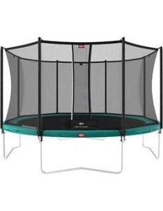 Batuudikomplekt BERG Favorit Regular 430, roheline + turvavõrk Comfort