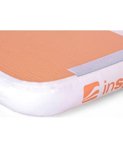 Inflatable Exercise Mat inSPORTline Airstunt 400 x 100 x 10 cm Mocha Mousse w/ Hand Pump
