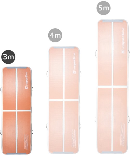 Inflatable Exercise Mat inSPORTline Airstunt 300 x 100 x 10 cm Mocha Mousse