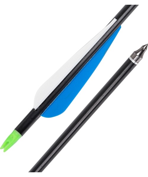 Aluminum Arrows w/ Screw-In Tips inSPORTline Aluson 30”, 10pcs, Blue-White
