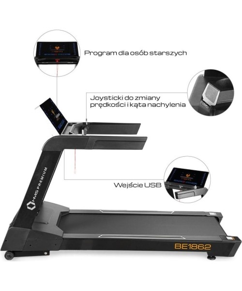 BE1862 ELECTRIC TREADMILL SEMI COMERCIAL HMS PREMIUM