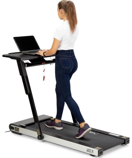 LOOP12 MULTI BLACK ELECTRIC TREADMILL WITH TABLE HMS