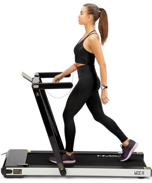LOOP12 MULTI BLACK ELECTRIC TREADMILL WITH TABLE HMS
