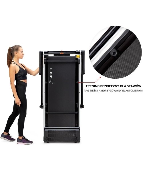 LOOP12 MULTI BLACK ELECTRIC TREADMILL WITH TABLE HMS