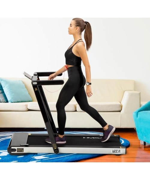 LOOP12 MULTI BLACK ELECTRIC TREADMILL WITH TABLE HMS