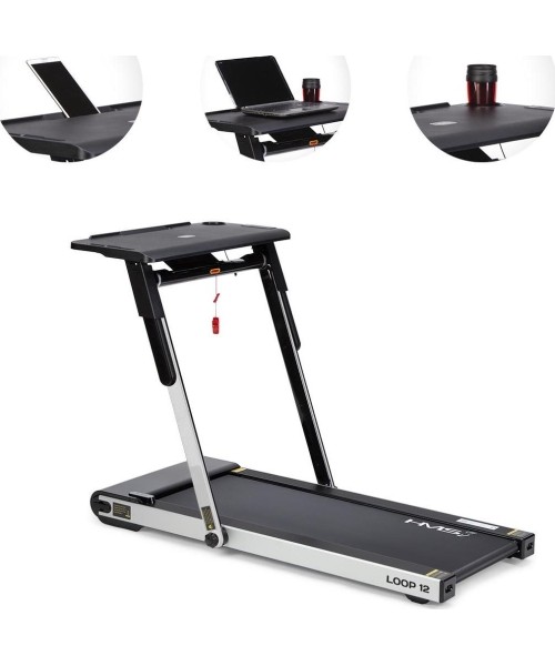 LOOP12 MULTI GRAY ELECTRIC TREADMILL WITH TABLE HMS
