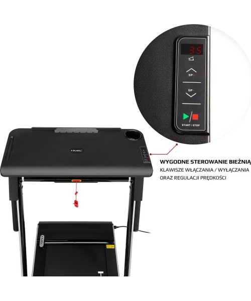 LOOP12 MULTI GRAY ELECTRIC TREADMILL WITH TABLE HMS
