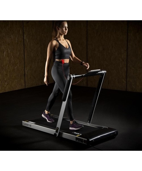LOOP12 MULTI GRAY ELECTRIC TREADMILL WITH TABLE HMS