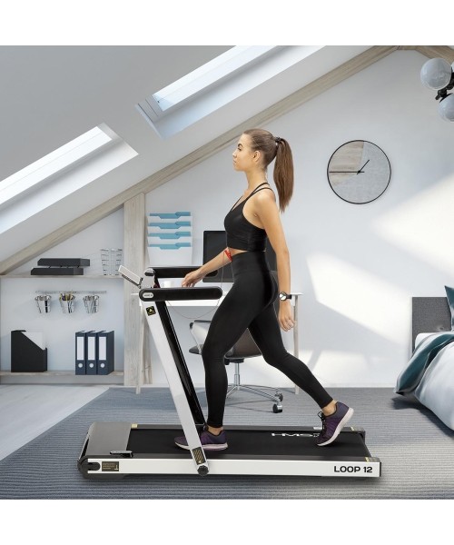 LOOP12 MULTI GRAY ELECTRIC TREADMILL WITH TABLE HMS
