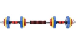SKC20 DUMBBELL SET-BARBELL IN SUITCASE 2x10KG HMS