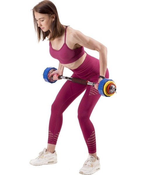 SKC20 DUMBBELL SET-BARBELL IN SUITCASE 2x10KG HMS