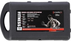 SKC20 DUMBBELL SET-BARBELL IN SUITCASE 2x10KG HMS