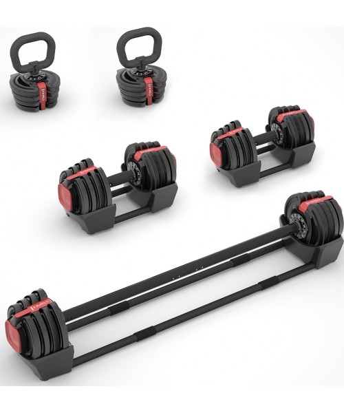 SGR18 PRO SET 3IN1 ADJUSTABLE DUMBBELLS 20 KGS HMS