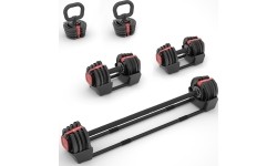 SGR18 PRO SET 3IN1 ADJUSTABLE DUMBBELLS 20 KGS HMS