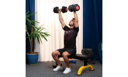 SGR18 PRO SET 3IN1 ADJUSTABLE DUMBBELLS 20 KGS HMS