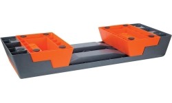 Aeroobikastepp AS007 must/oranž HMS Premium