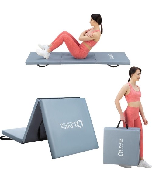 MGS02 GYMNASTIC FOLDABLE MATTRESS1800x600MM GREY HMS PREMIUM