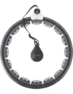 HHW06 HULA HOOP BLACK WITH WEIGHT + COUNTER HMS