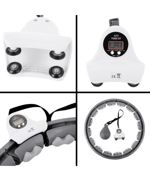 HHW06 HULA HOOP BLACK WITH WEIGHT + COUNTER HMS