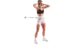 HHW06 GREEN HULA HOOP WITH WEIGHT + COUNTER HMS