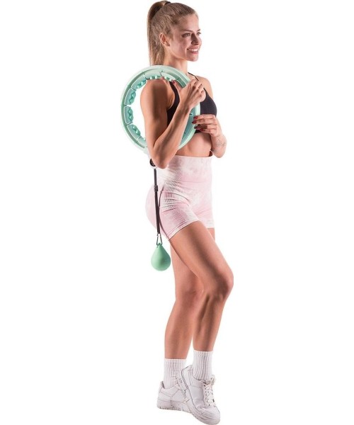 HHW06 GREEN HULA HOOP WITH WEIGHT + COUNTER HMS