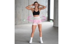 HHW06 GREEN HULA HOOP WITH WEIGHT + COUNTER HMS