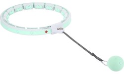 HHW06 GREEN HULA HOOP WITH WEIGHT + COUNTER HMS