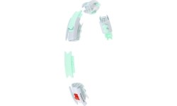 HHW06 GREEN HULA HOOP WITH WEIGHT + COUNTER HMS