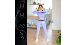 HHM13 HULA HOOP VIOLET MAGNETIC WITH WEIGHT + COUNTER HMS