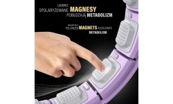 HHM13 HULA HOOP VIOLET MAGNETIC WITH WEIGHT + COUNTER HMS