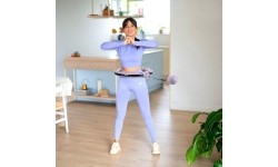 HHM13 HULA HOOP VIOLET MAGNETIC WITH WEIGHT + COUNTER HMS