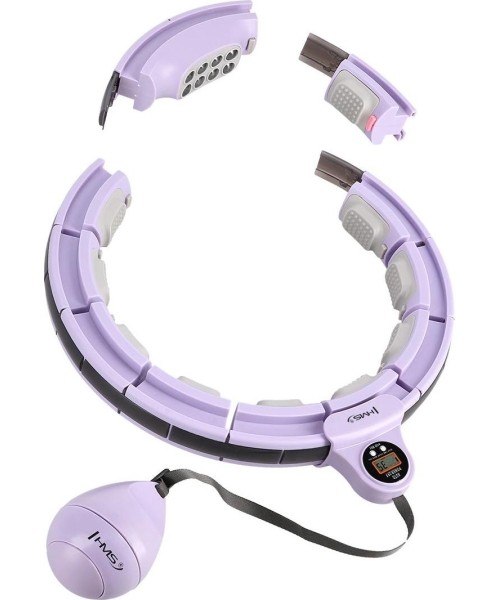 HHM13 HULA HOOP VIOLET MAGNETIC WITH WEIGHT + COUNTER HMS