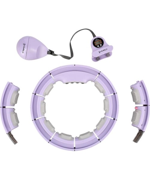 HHM13 HULA HOOP VIOLET MAGNETIC WITH WEIGHT + COUNTER HMS