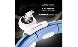 HHM15 HULA HOOP BLUE MAGNETIC WITH WEIGHT + COUNTER HMS