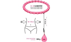 Roosa raskusega hularõngas OHA02 One Fitness
