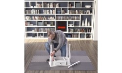 Multipack Puzzle Mat For Gym Equipment HMS Premium MP12, Dark Gray
