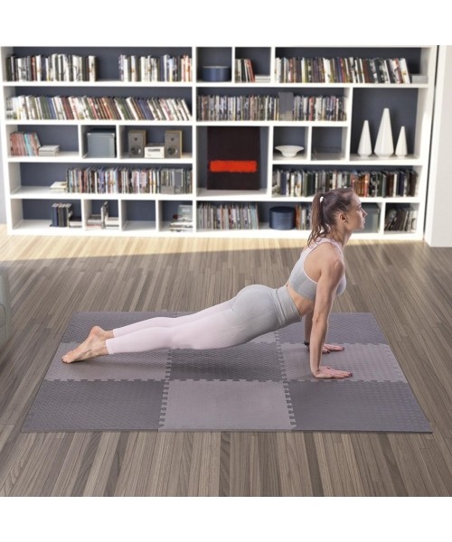 Multipack Puzzle Mat For Gym Equipment HMS Premium MP12, Dark Gray