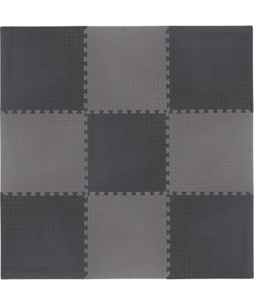 Multipack Puzzle Mat For Gym Equipment HMS Premium MP12, Dark Gray