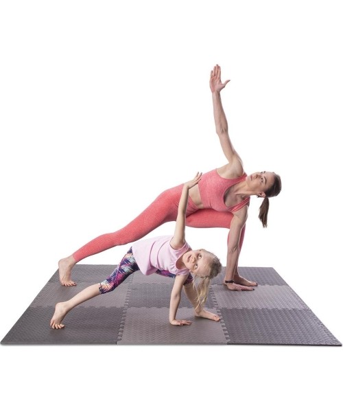 Multipack Puzzle Mat For Gym Equipment HMS Premium MP12, Dark Gray