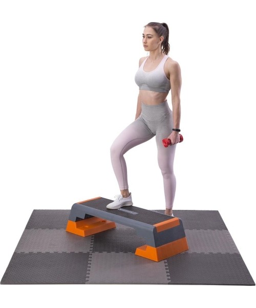 Multipack Puzzle Mat For Gym Equipment HMS Premium MP12, Dark Gray