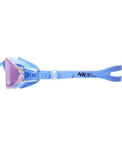 NQG180MAF BLUE/ RAINBOW SWIMMING GOGGLES NILS AQUA