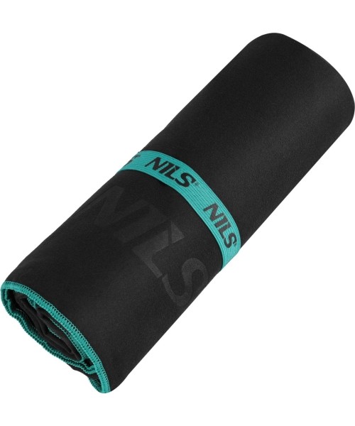 Microfibre Towel Nils Camp NCR13 Black, 200x90 cm