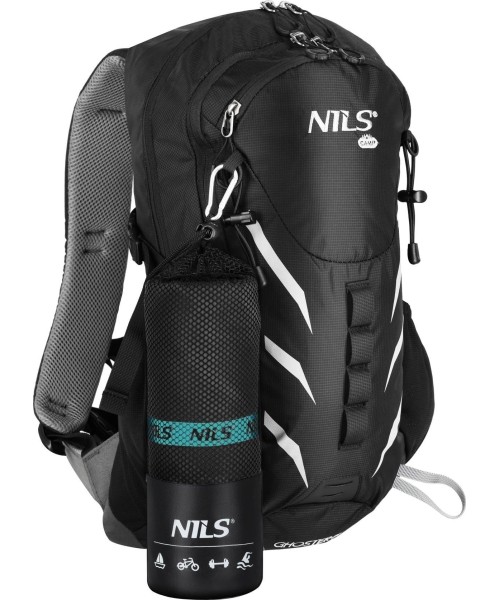 Microfibre Towel Nils Camp NCR13 Black, 200x90 cm