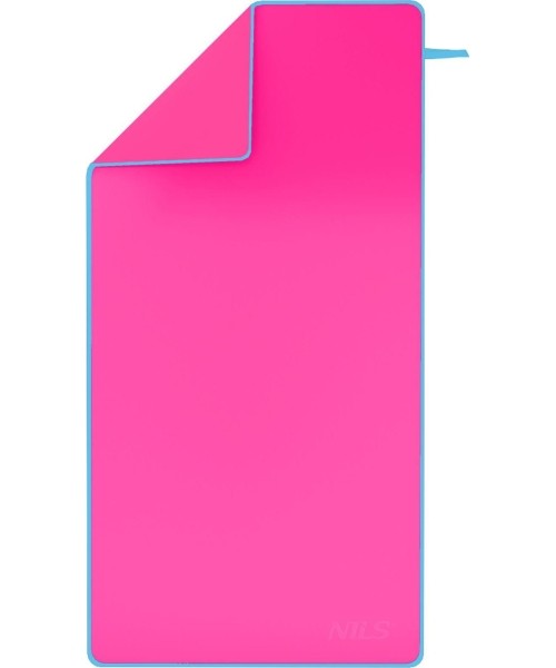 NCR11 PINK-BLUE MICROFIBRE TOWEL 140x70 NILS CAMP