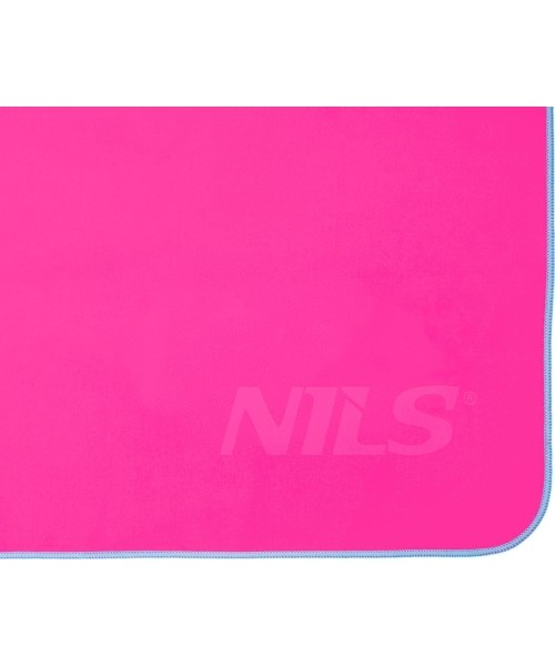 NCR11 PINK-BLUE MICROFIBRE TOWEL 140x70 NILS CAMP