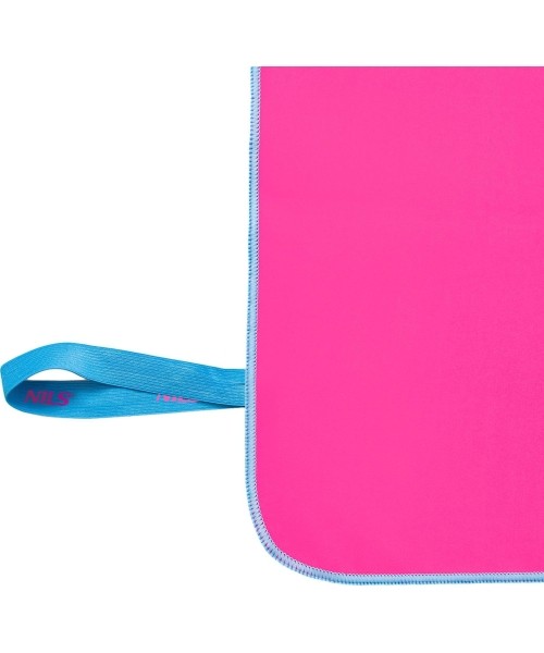 NCR11 PINK-BLUE MICROFIBRE TOWEL 140x70 NILS CAMP